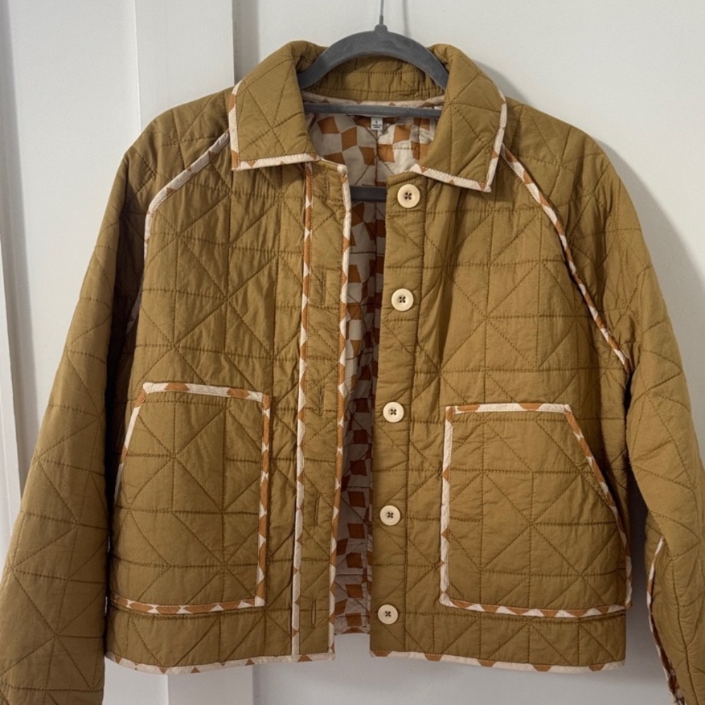 Madewell Quilted Cropped Cotton Jacket